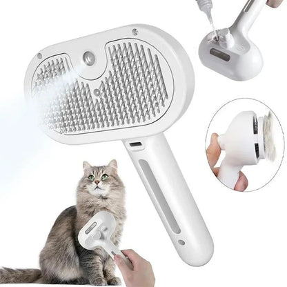 PawsBrushy® Steamy Pro - Brosse de toilettage professionnelle pour animaux de compagnie