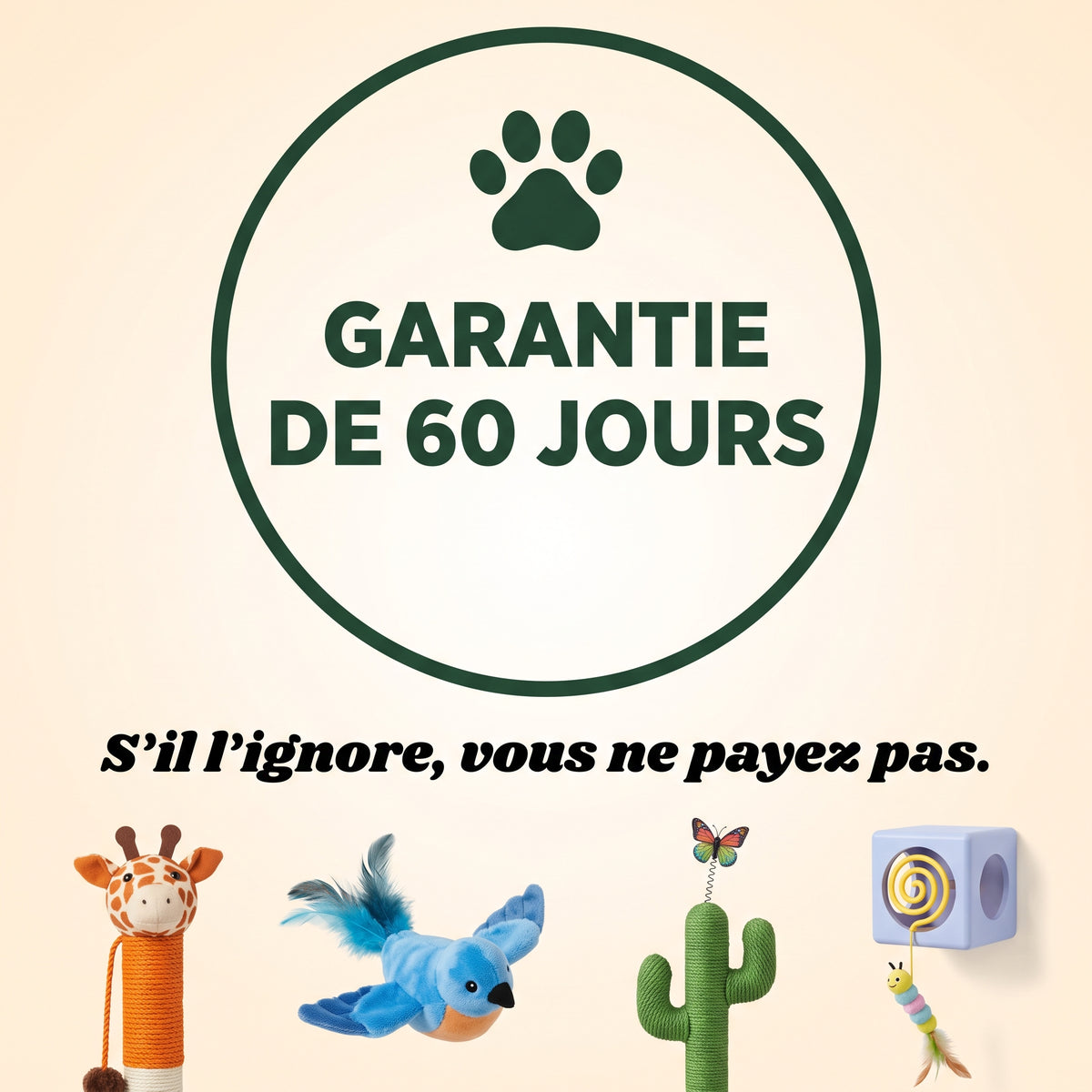 Plumy™ - Jouet oiseau volant interactif pour chat